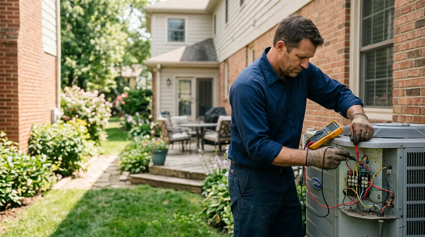 HVAC technician working near Washington Island, WI
